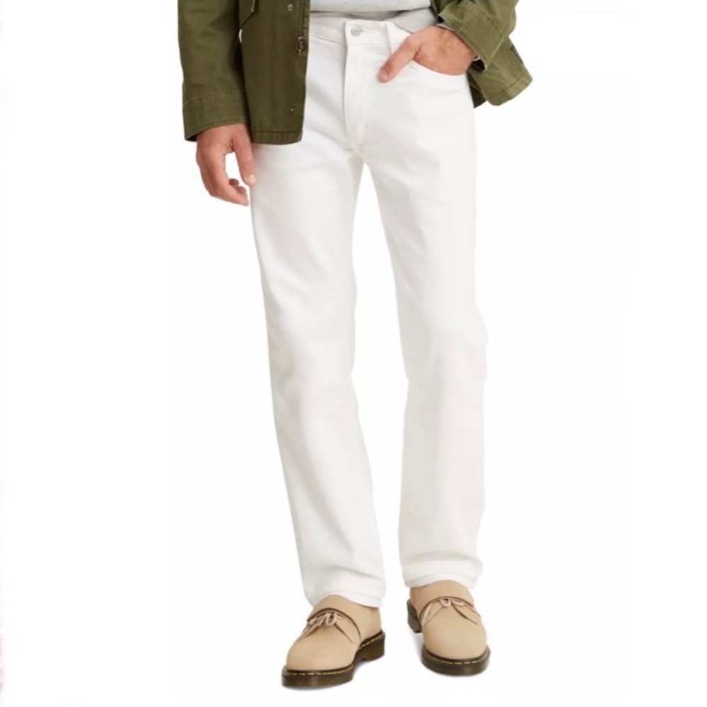 Levi’s White 514 Straight Leg Jeans with White Tab W34 L36